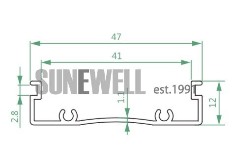 Aluminium White Color Roller Blind Headrail-2.jpeg