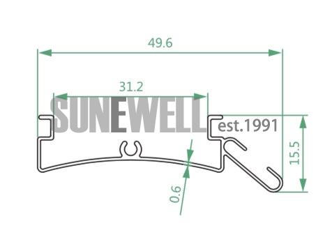 Aluminium White Color Roller Blind Headrail SUNEWELL GROUPEVE.74.jpeg