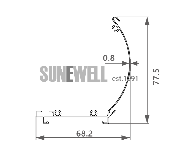 Aluminum Cover For Zebra Blinds Roller Blinds from factory Sunewell Groupeve6.png