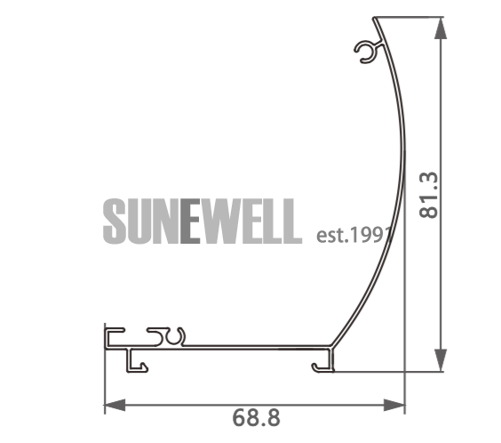 Aluminum Cover For Zebra Blinds Roller Blinds from factory Sunewell Groupeve0183.png